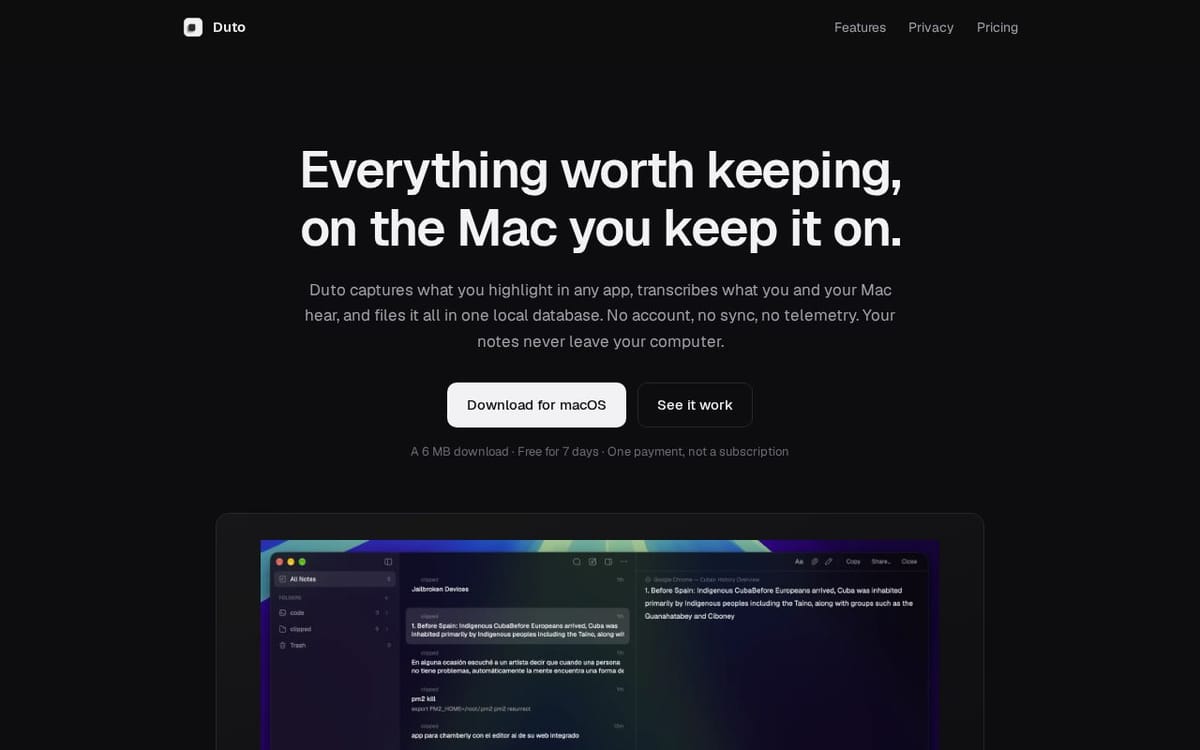 Product screenshot