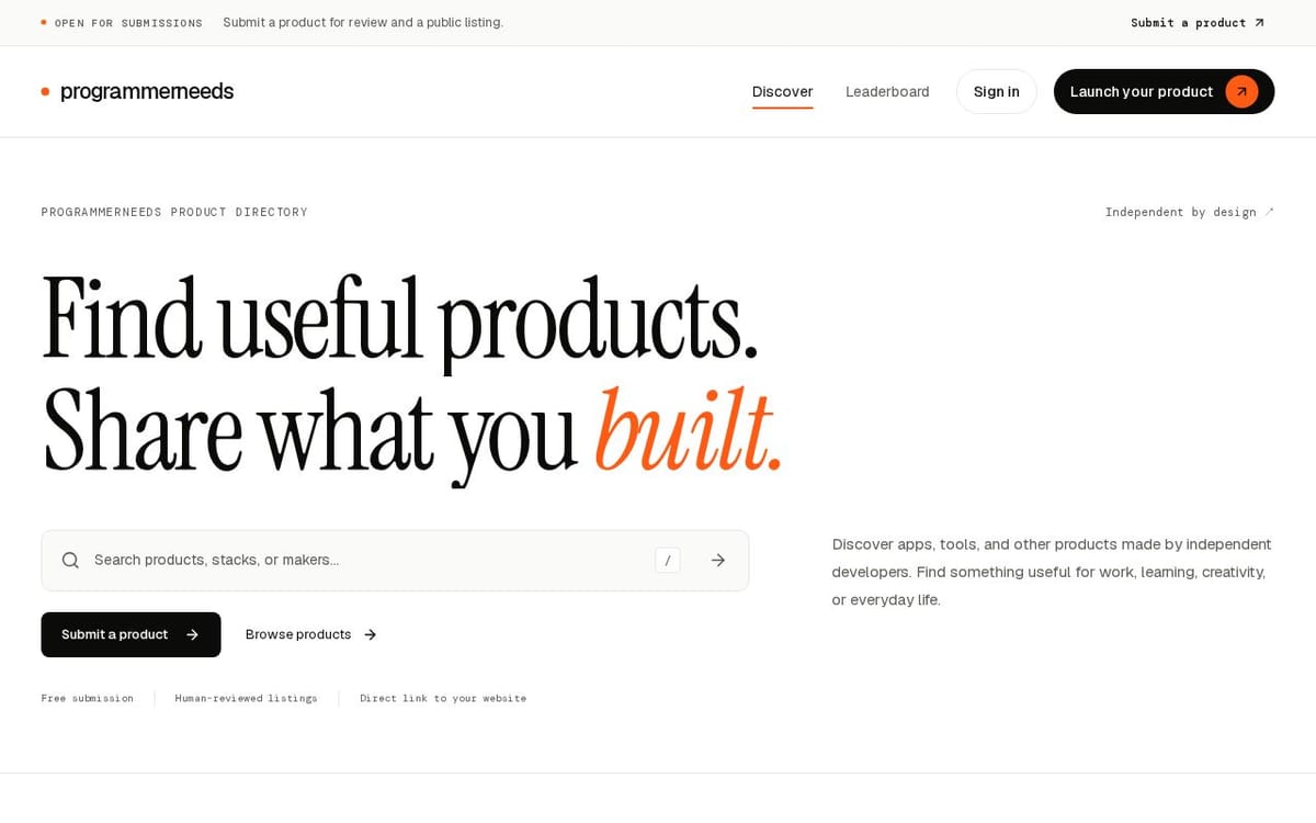 Product screenshot
