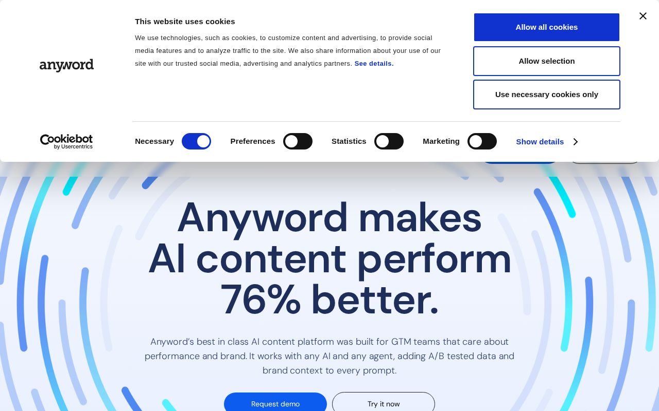 Screenshot of Anyword