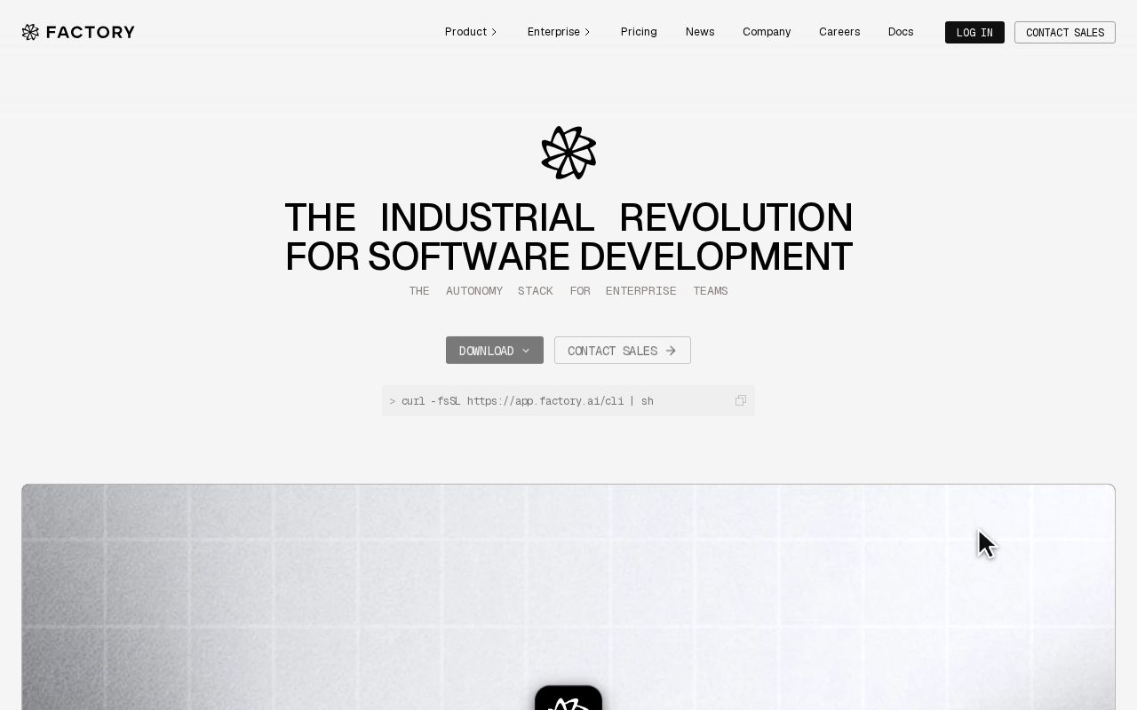 Screenshot of Factory