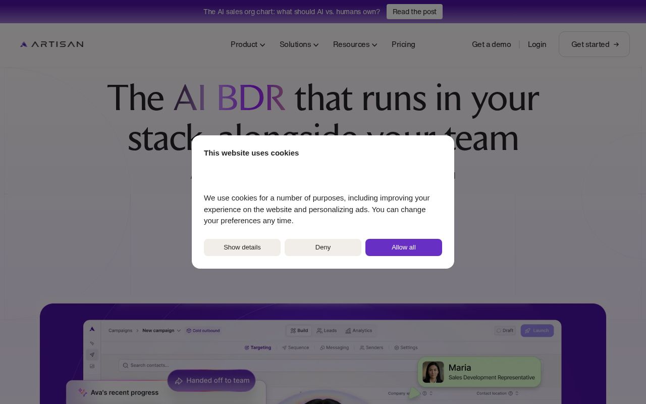 Screenshot of Artisan