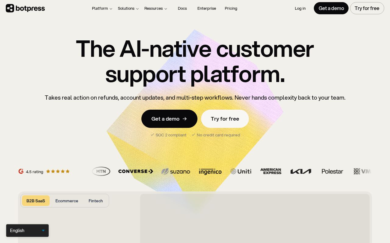Screenshot of Botpress