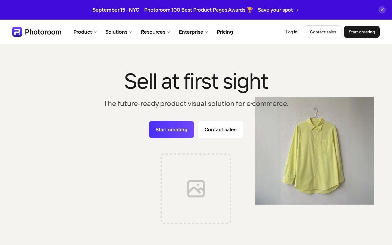 Screenshot of Photoroom
