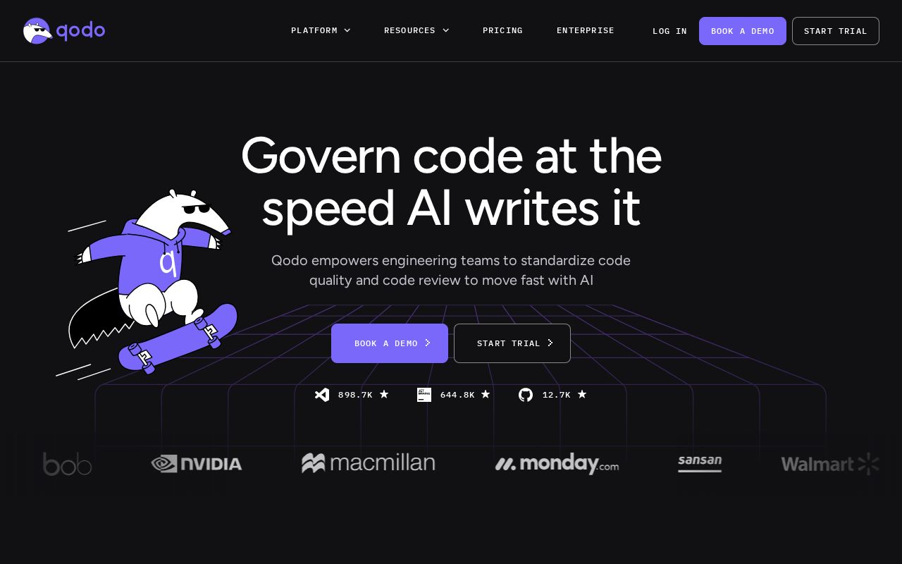 Screenshot of Qodo