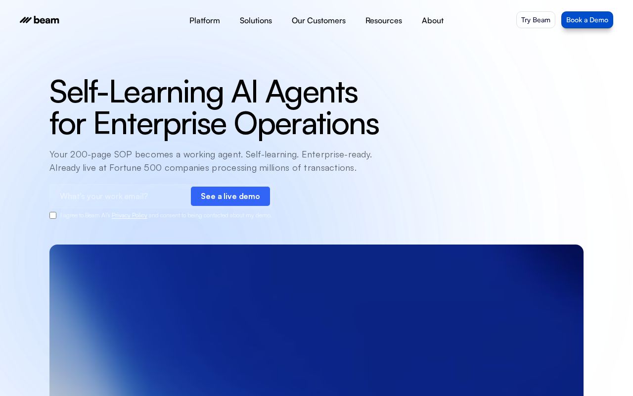 Screenshot of Beam AI