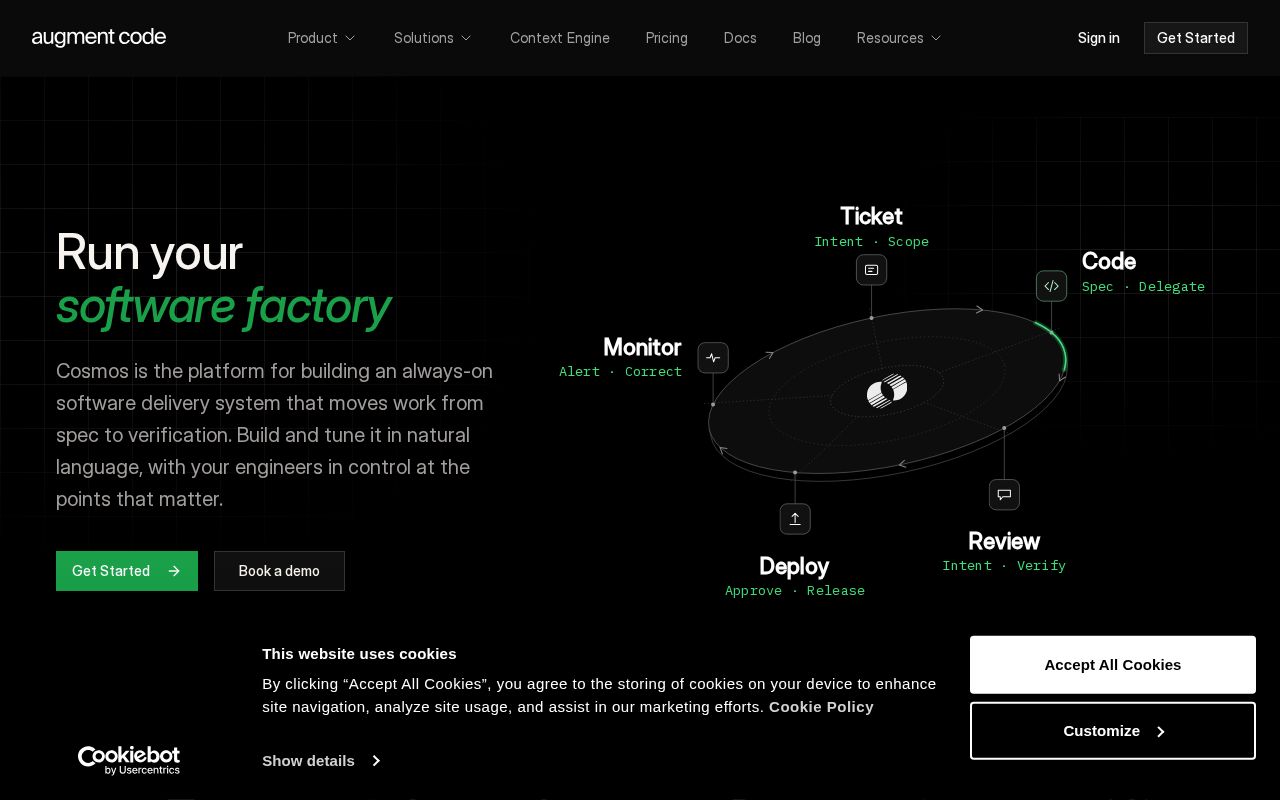Screenshot of Augment Code