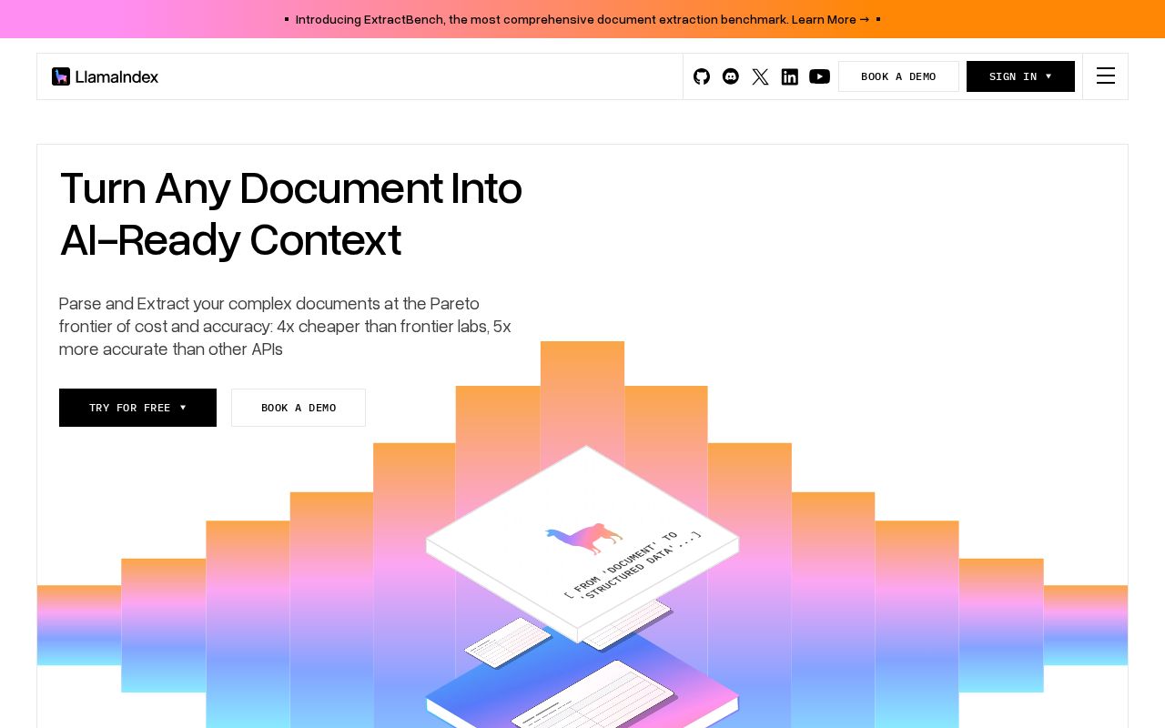 Screenshot of LlamaIndex