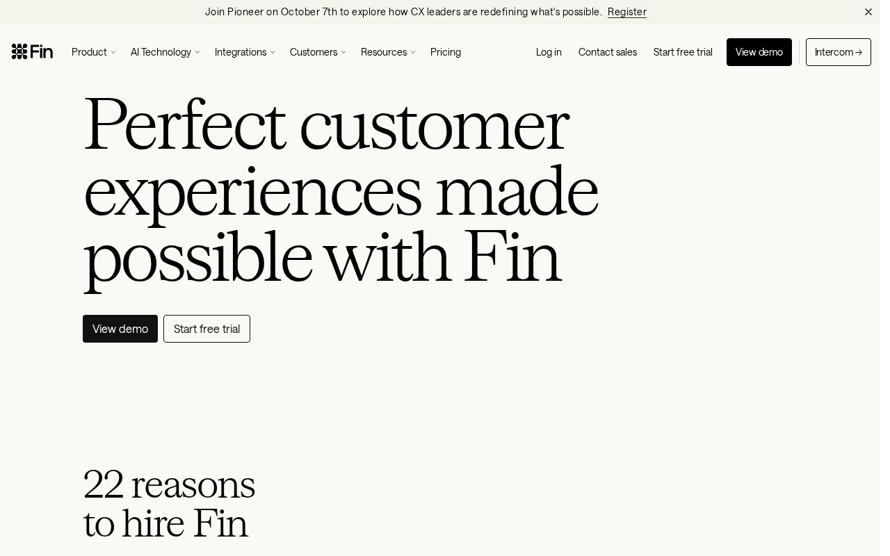 Screenshot of Fin